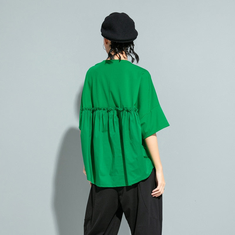 Back frill shirt(G1545)