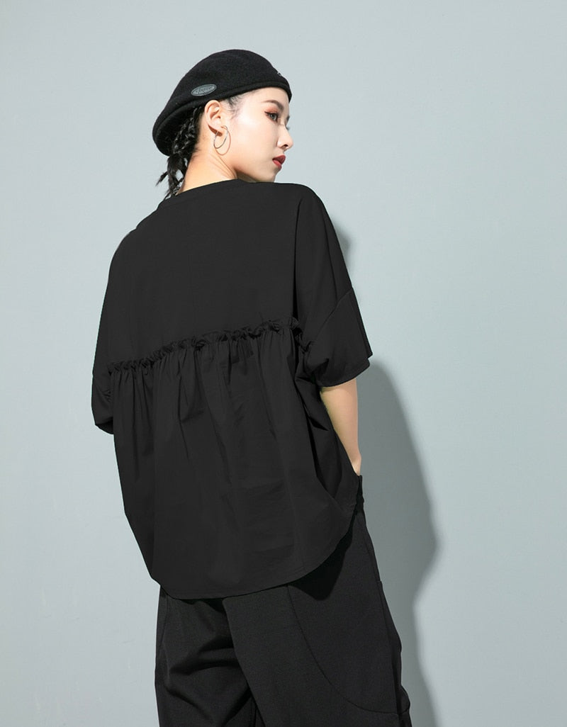 Back frill shirt(G1545)