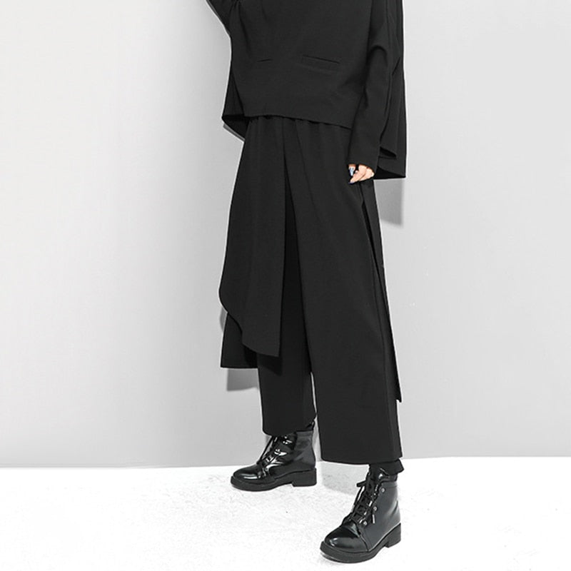 Asymmetry wide pants(G1547)