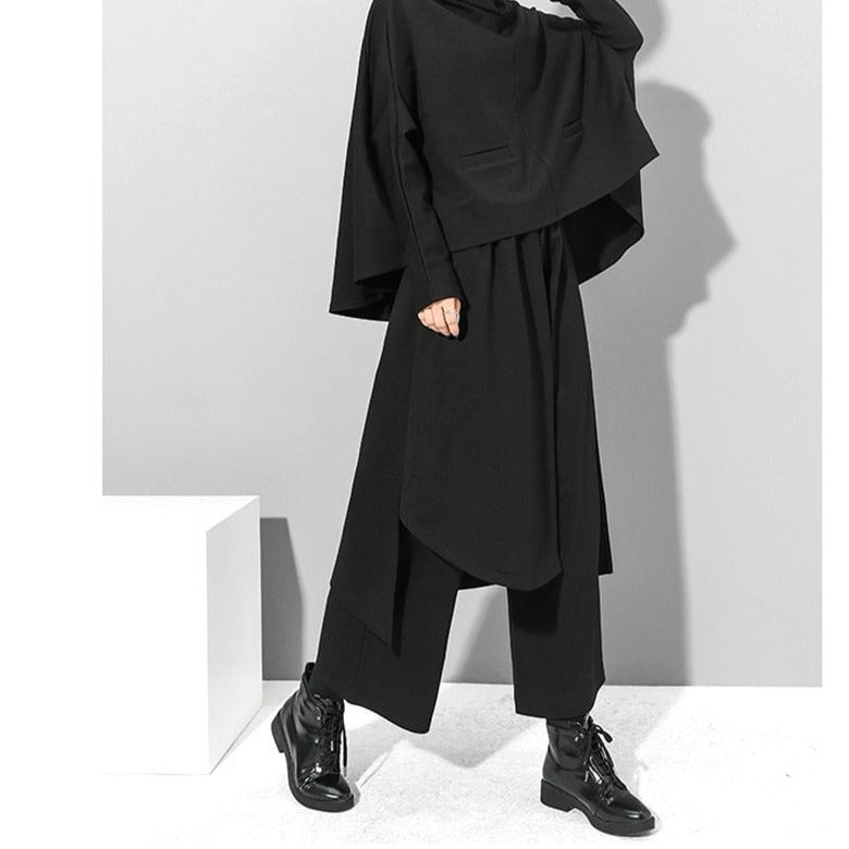 Asymmetry wide pants(G1547)