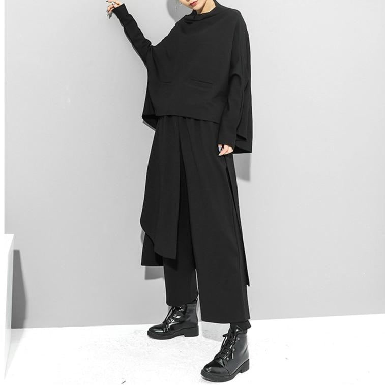 Asymmetry wide pants(G1547)