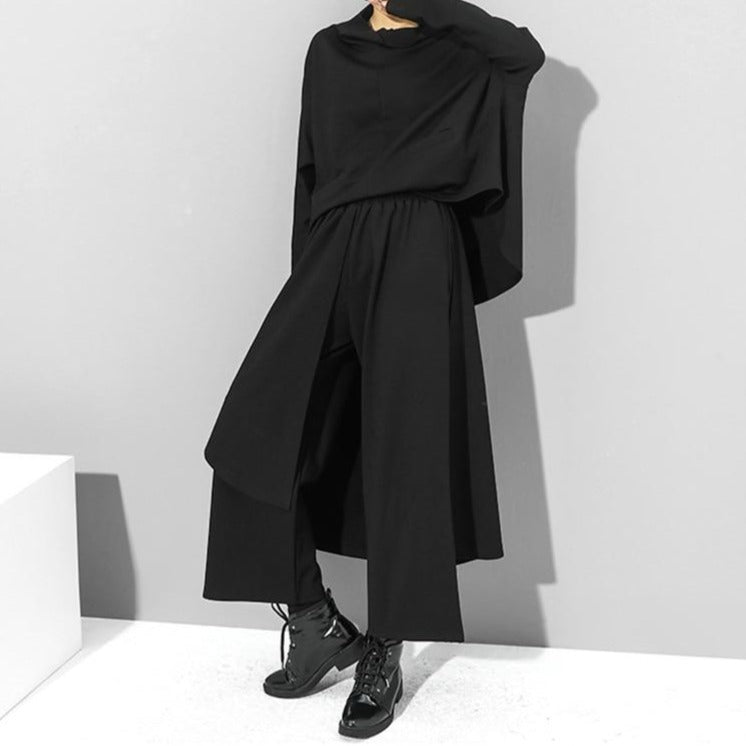 Asymmetry wide pants(G1547)