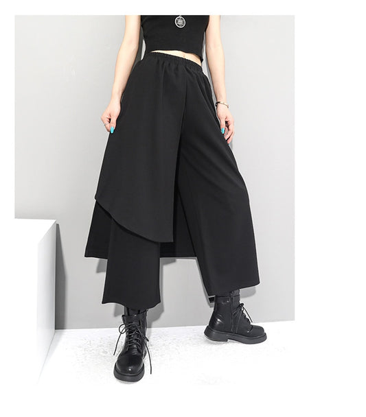 Asymmetry wide pants(G1547)