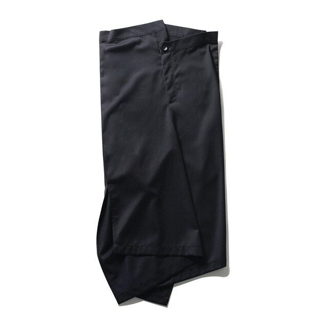 Asymmetry vent pants(G1602)