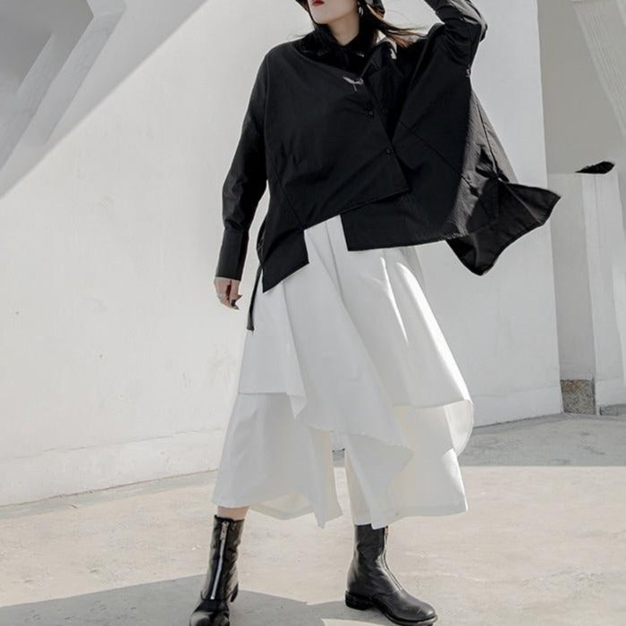 Asymmetry blouse(G1525)