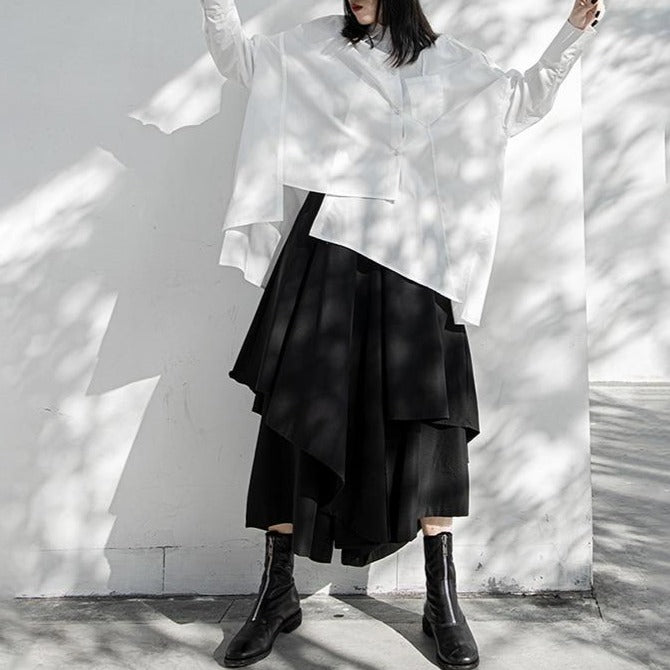 Asymmetry blouse(G1525)