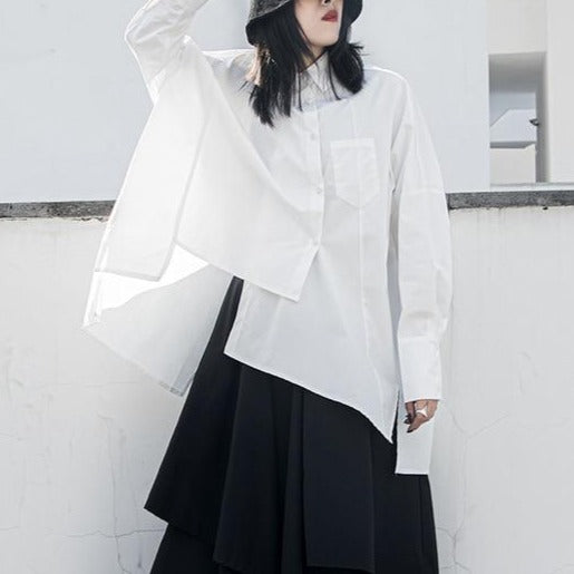 Asymmetry blouse(G1525)