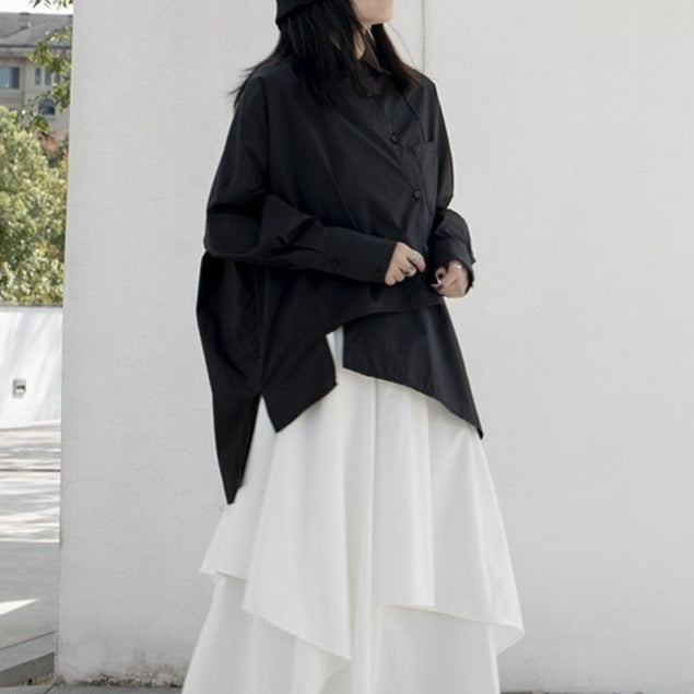 Asymmetry blouse(G1525)