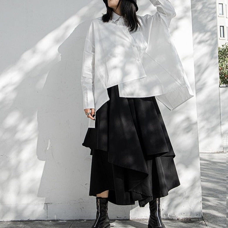 Asymmetry blouse(G1525)