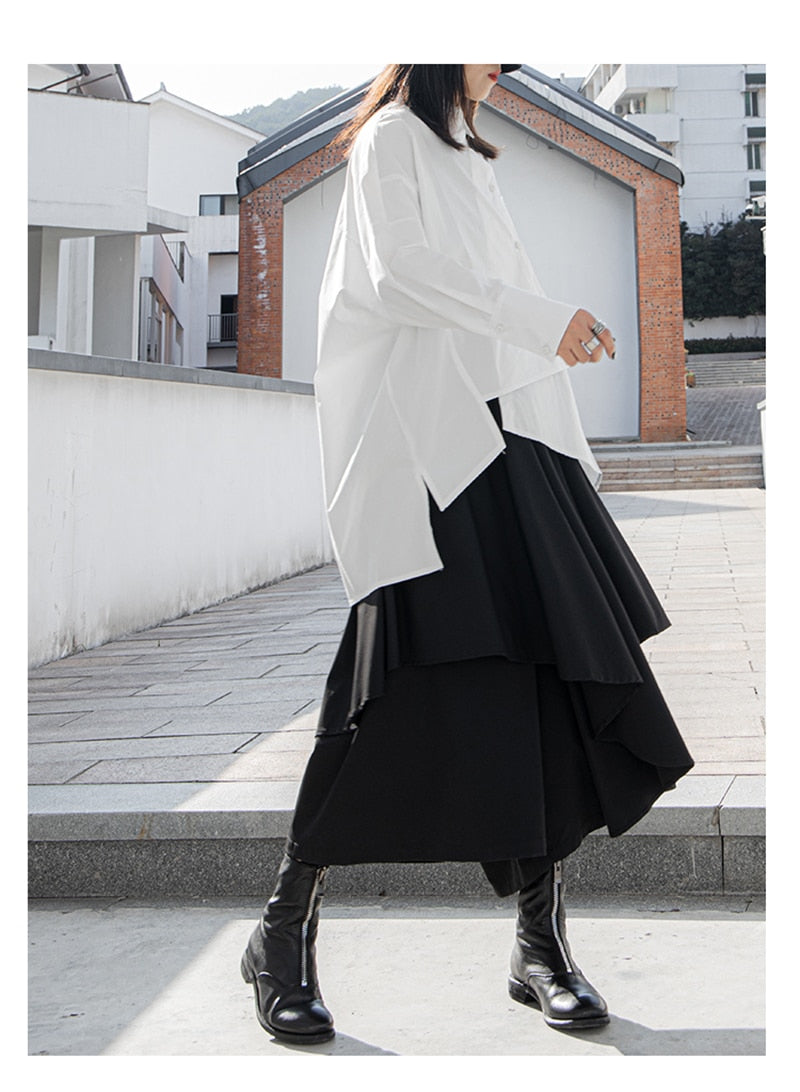 Asymmetry blouse(G1525)