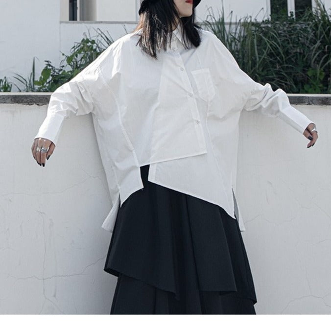Asymmetry blouse(G1525)