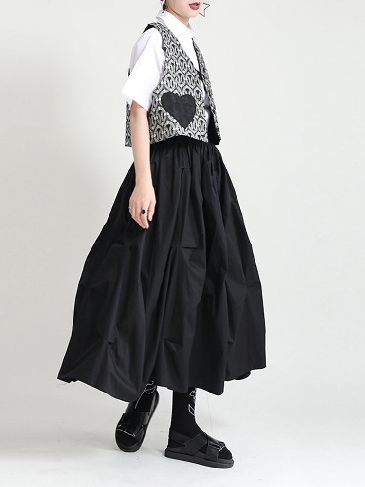 Casual long skirt(G1717)