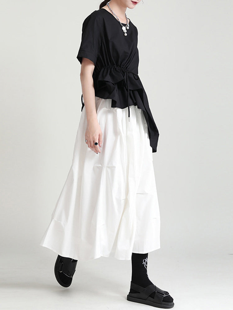 Casual long skirt(G1717)