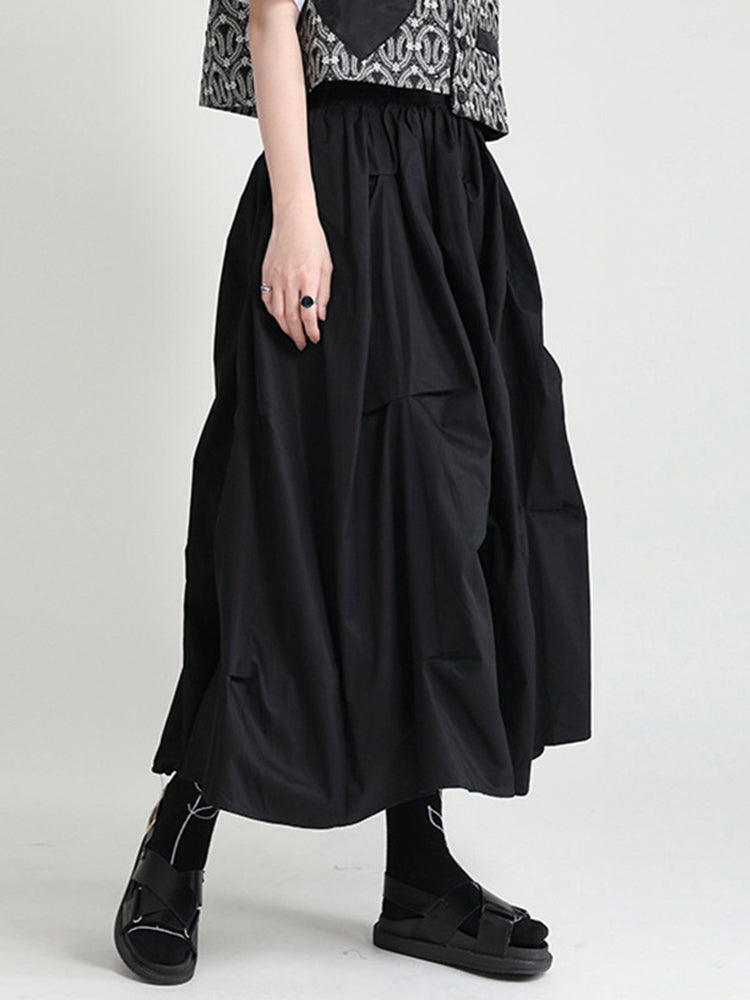 Casual long skirt(G1717)