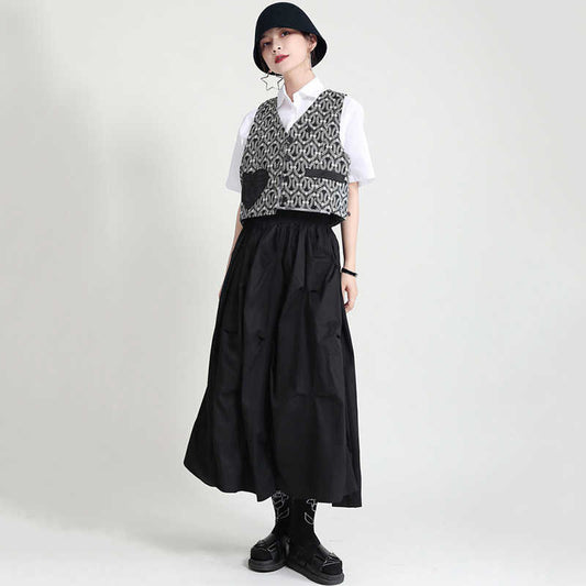 Casual long skirt(G1717)