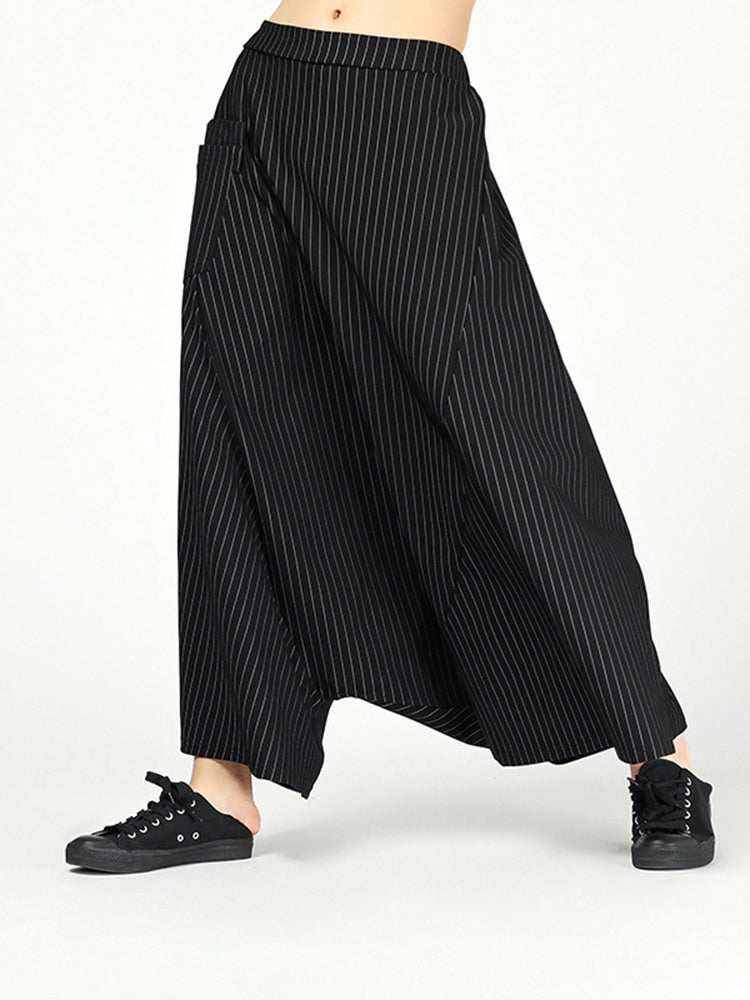 Stripe big harem pants(G1644)