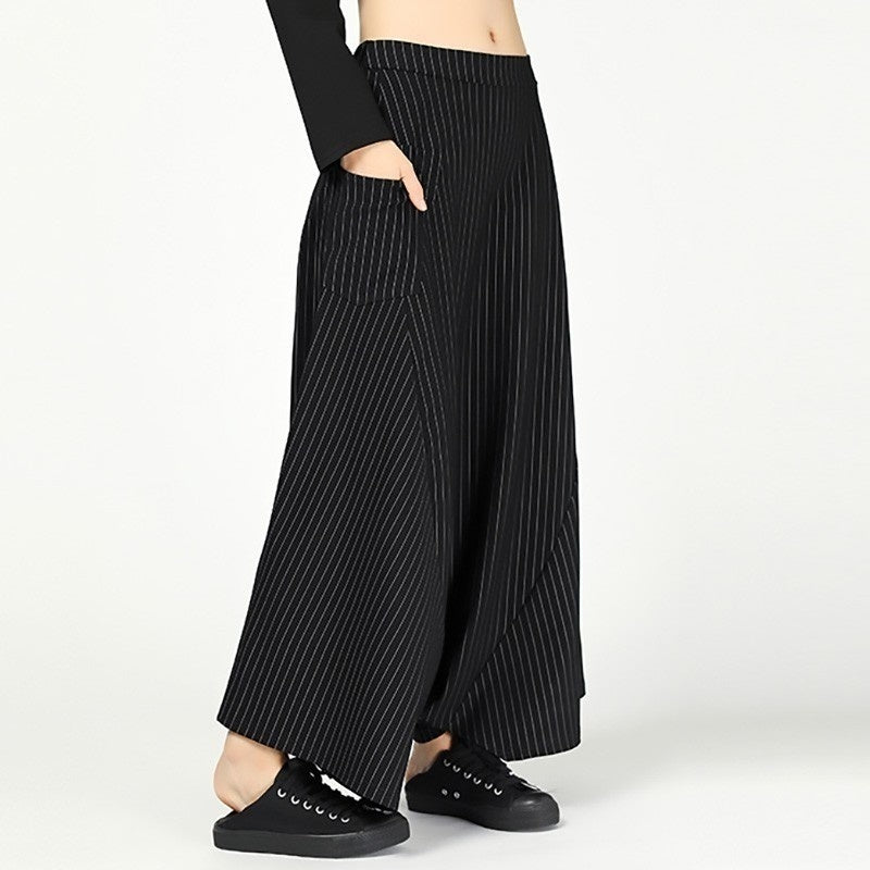 Stripe big harem pants(G1644)