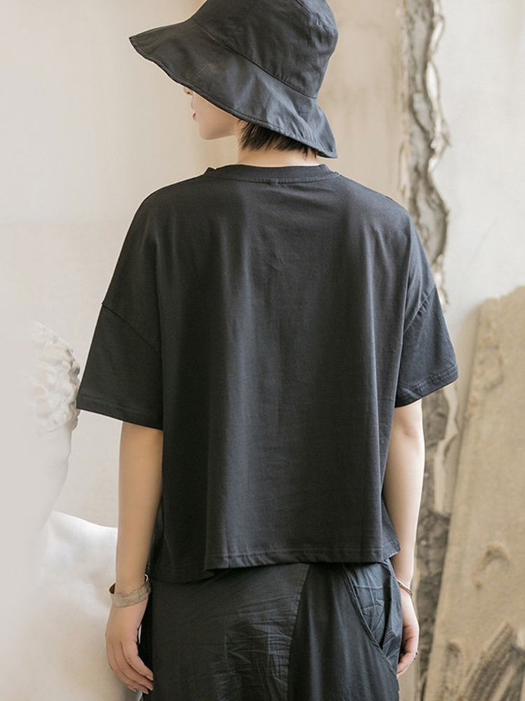 Asymmetry big T-shirt(G1622)