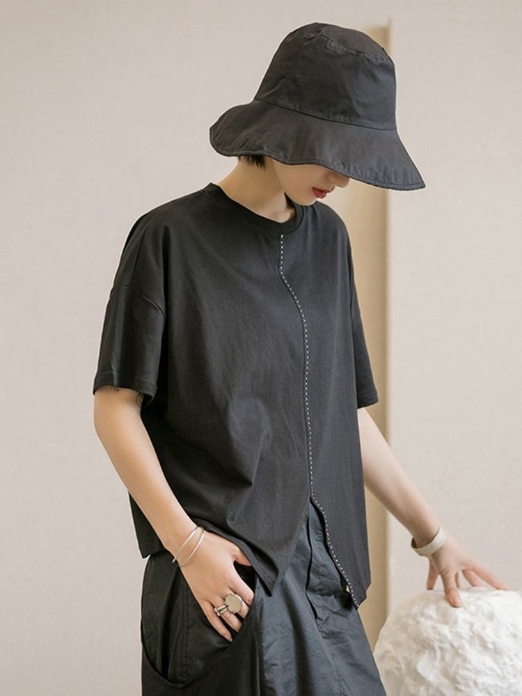 Asymmetry big T-shirt(G1622)