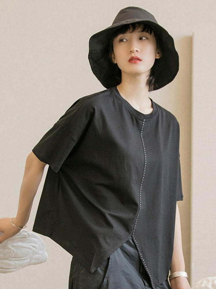 Asymmetry big T-shirt(G1622)