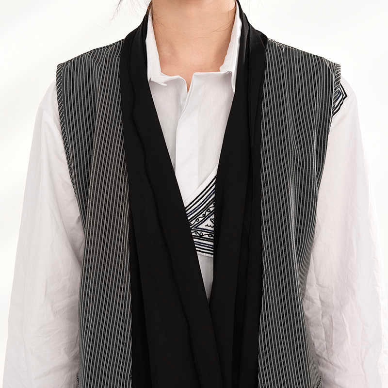 Stripe long vest (G1734)