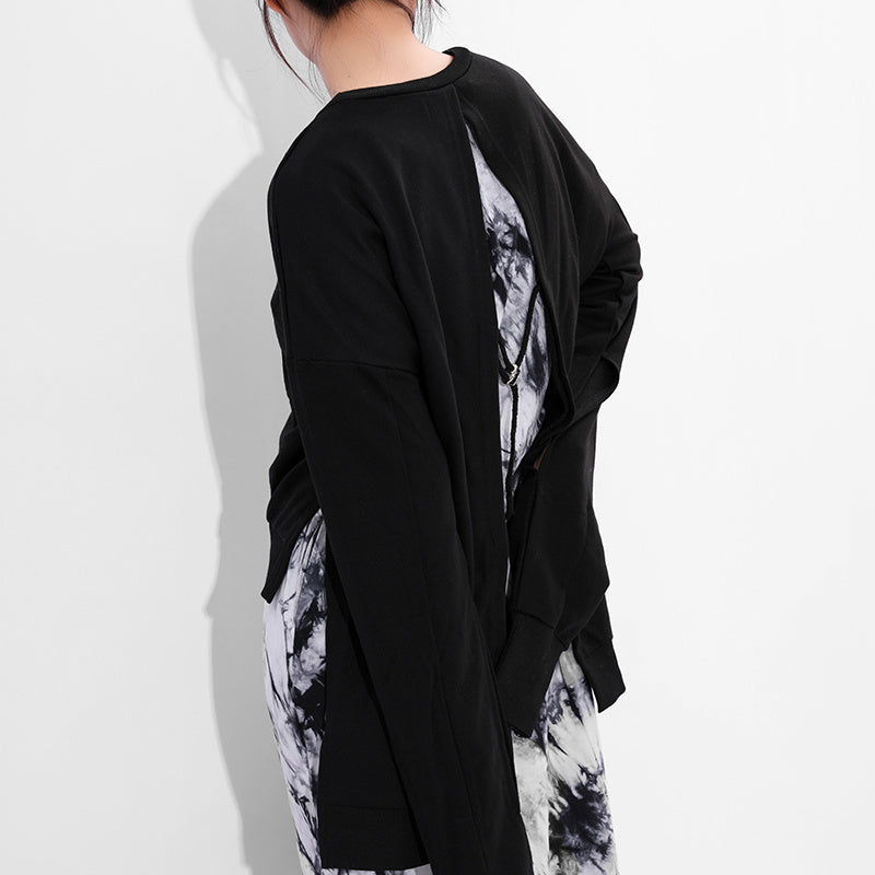 Back open sweatshirt(G1754)