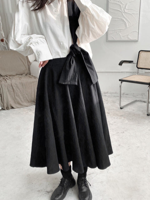 High waist pleated skirt(G2056)