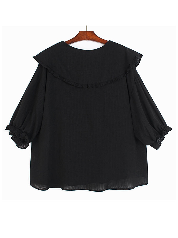 Big size casual blouse(G2098)