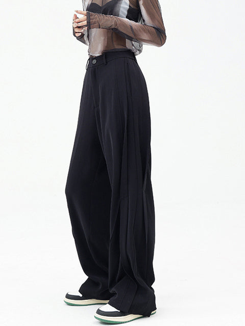 High waist black brief long pants(G2117)